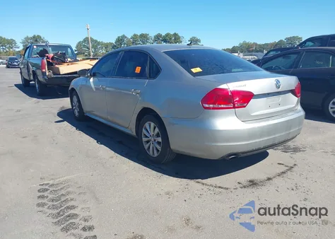 2013 Volkswagen Passat 2.5L S from USA, damaged, VIN 1VWAH7A35DC044284